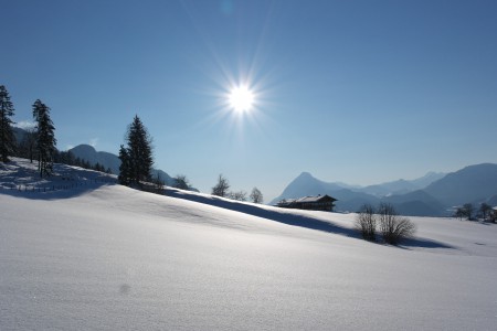 Blick nach Süden vom Fenster der Ferienwohnung 